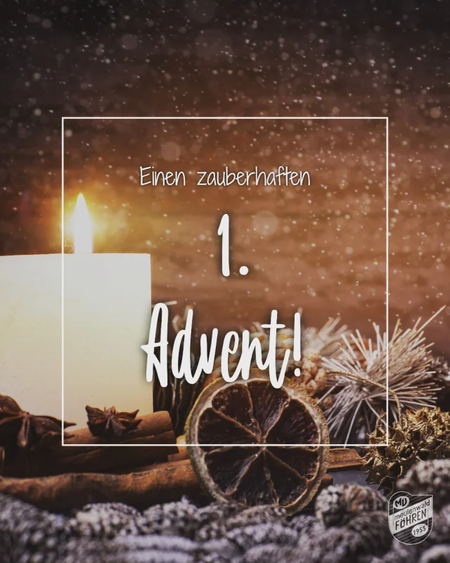 1. Advent 🕯️
.
Wir wünschen allen einen zauberhaften 1. Advent!
. 
#mvföhren #musikverein #föhren #advent #musik